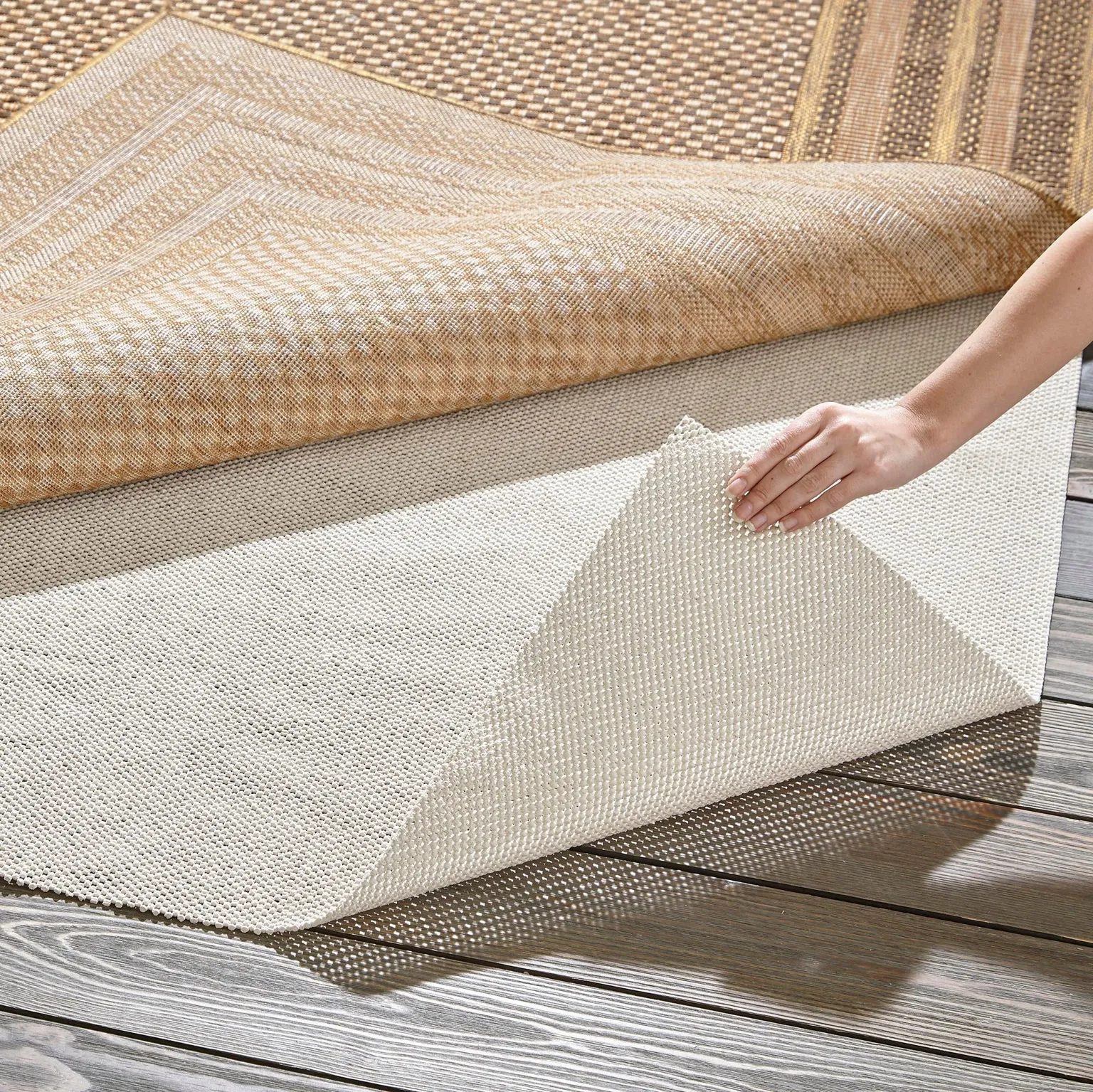 6' x 9' Eco Rectangle Area Rug Pad Floor Protection Pad for Under Rugs & Carpet Non-Slip Durable Rubber Underlayment
